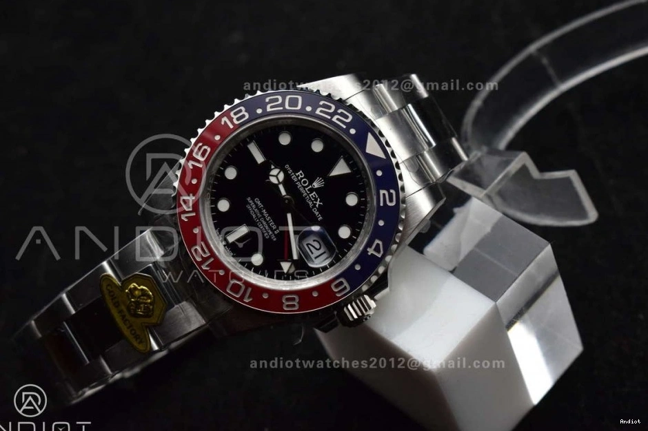 BLRO Weight Edition CHS Gold VR3285 Dial 126719 1:1 Factory GMT II on Oyster Gain Master Blue Bracelet Best 0305